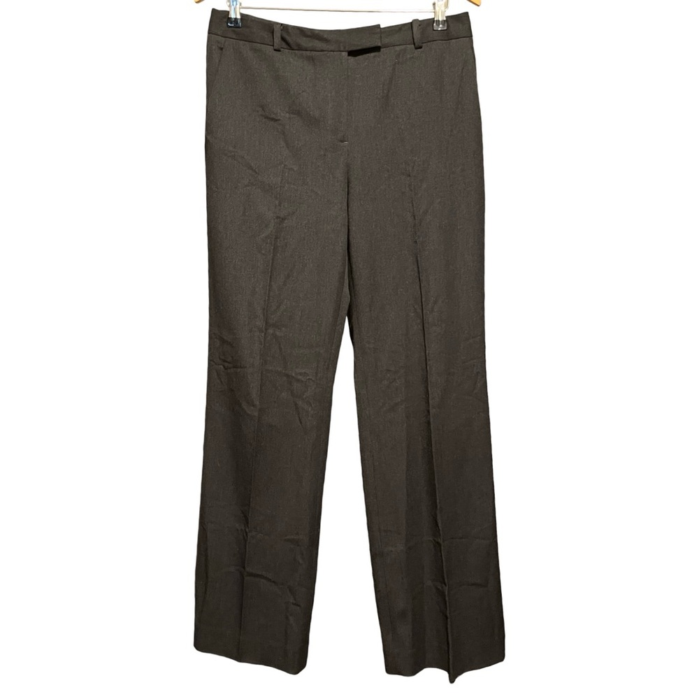 BROOKS BROTHERS Women's Dark Gray Wide Leg Trousers